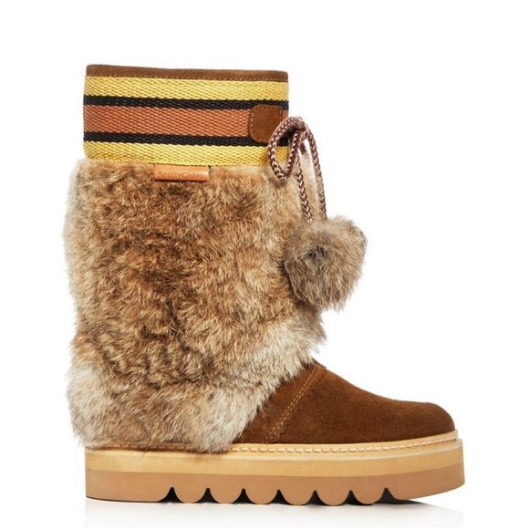 see by chloe fur boots